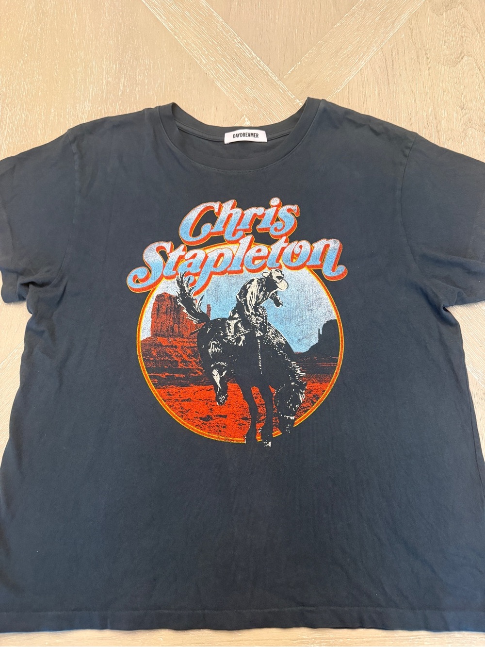 Daydreamer Chris Stapleton Graphic Tee with Desert Print 100% Cotton